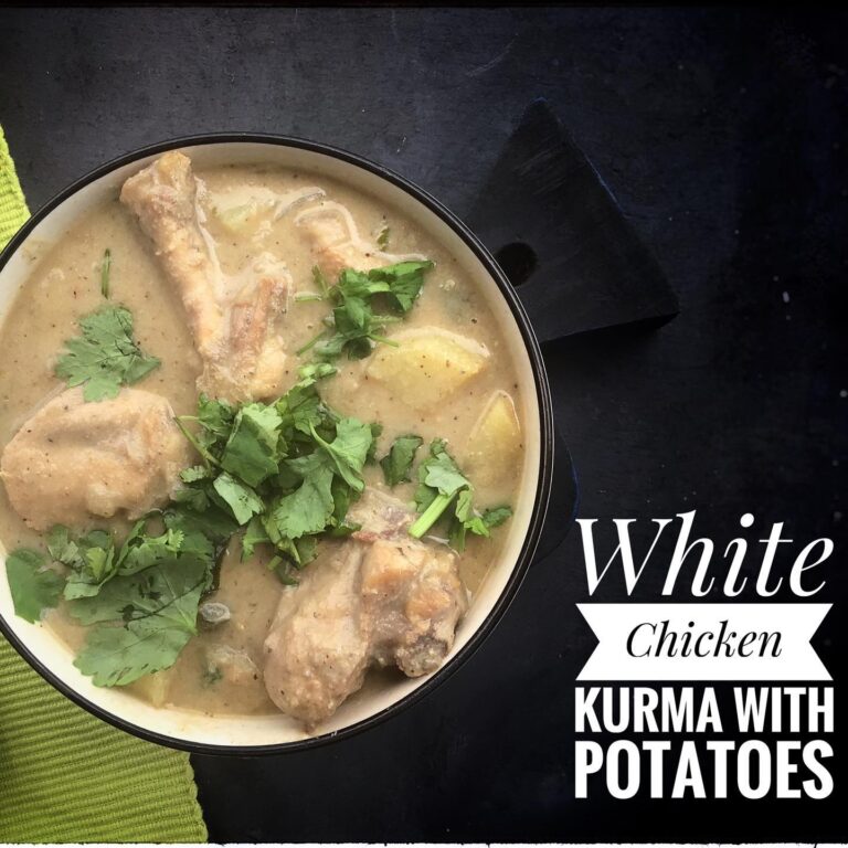 White Chicken Kurma with Potato